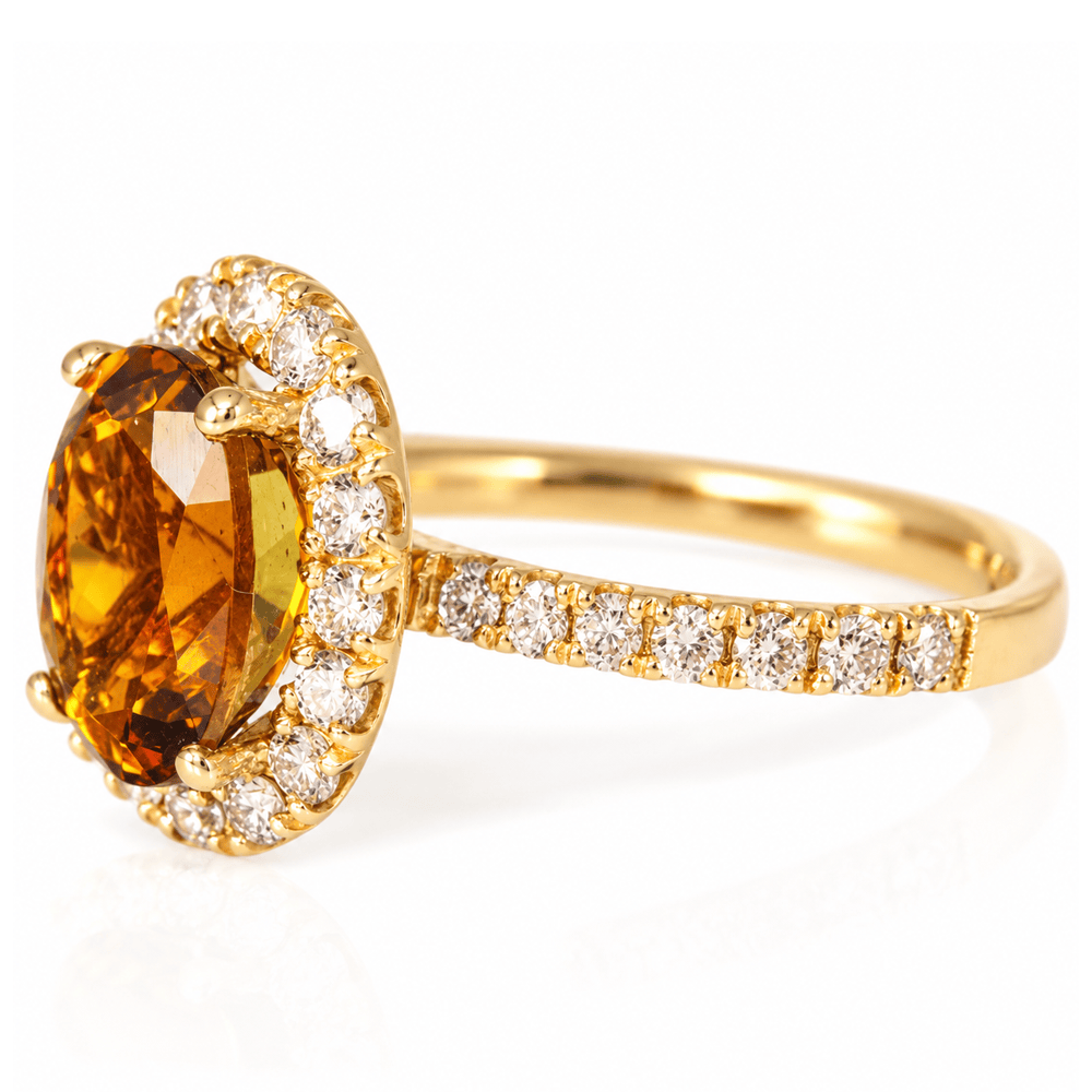 14K Yellow Gold Oval Tourmaline Diamond Halo Ring
Gold & Silver Pawn Shop