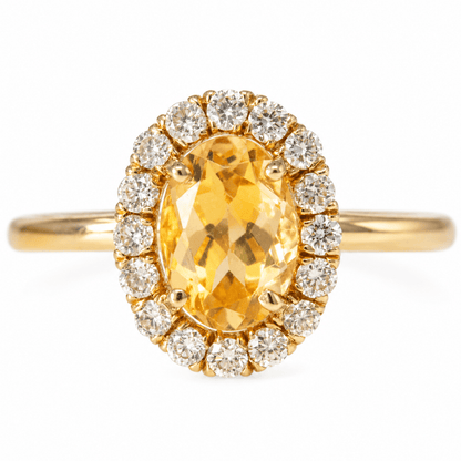 10K Yellow Gold Oval Citrine Diamond Halo Ring
Gold & Silver Pawn Shop