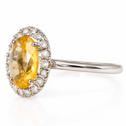 10K White Gold Oval Citrine & Diamond Halo Ring
Gold & Silver Pawn Shop