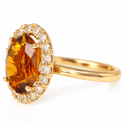 10K Yellow Gold Oval Tourmaline & Diamond Halo Ring
Gold & Silver Pawn Shop