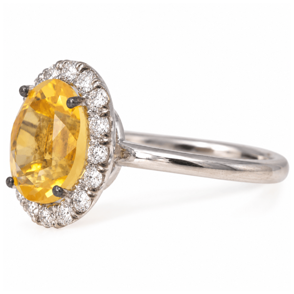 10K White Gold Oval Citrine Diamond Halo Ring
Gold & Silver Pawn Shop