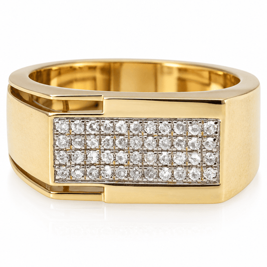 10K Yellow Gold Men's Rectangular Diamond Cluster Ring
Gold & Silver Pawn Shop