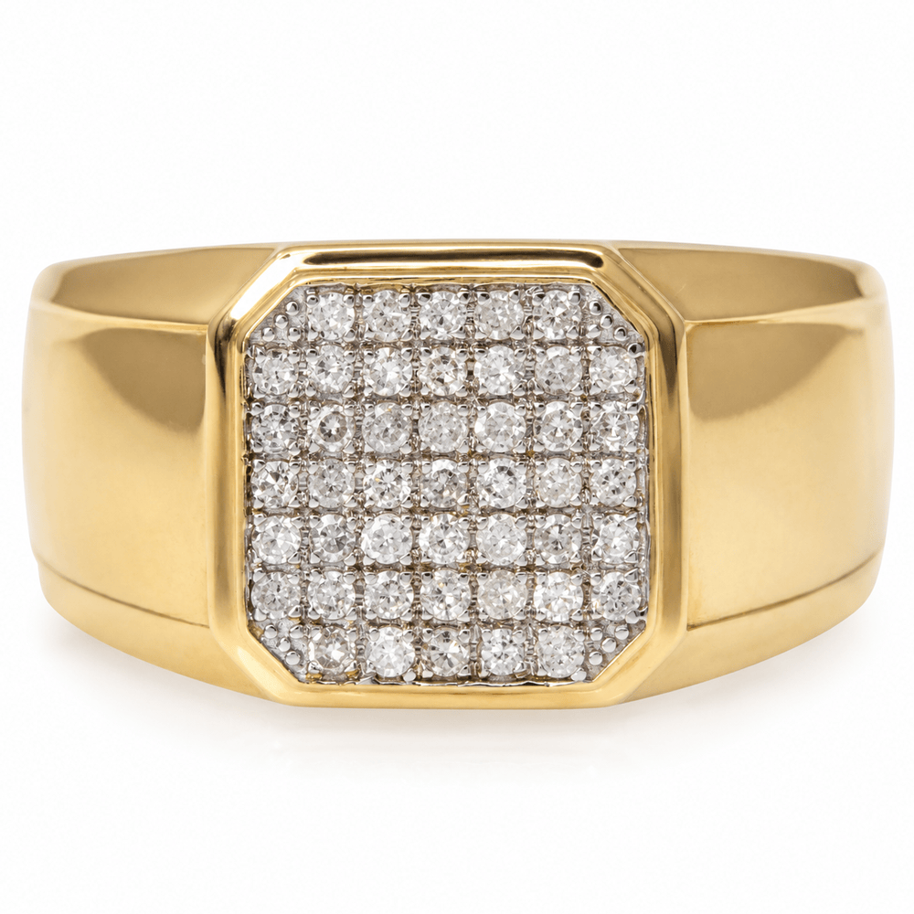 10K Yellow Gold Men's Octagonal Diamond Cluster Ring
Gold & Silver Pawn Shop