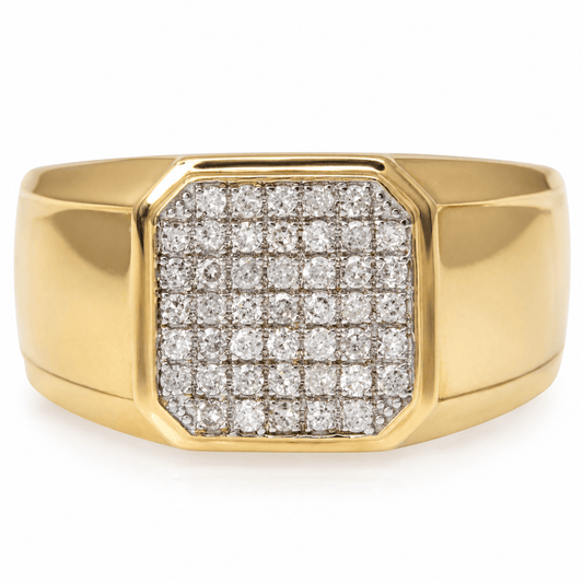 10K Yellow Gold Men's Octagonal Diamond Cluster Ring
Gold & Silver Pawn Shop