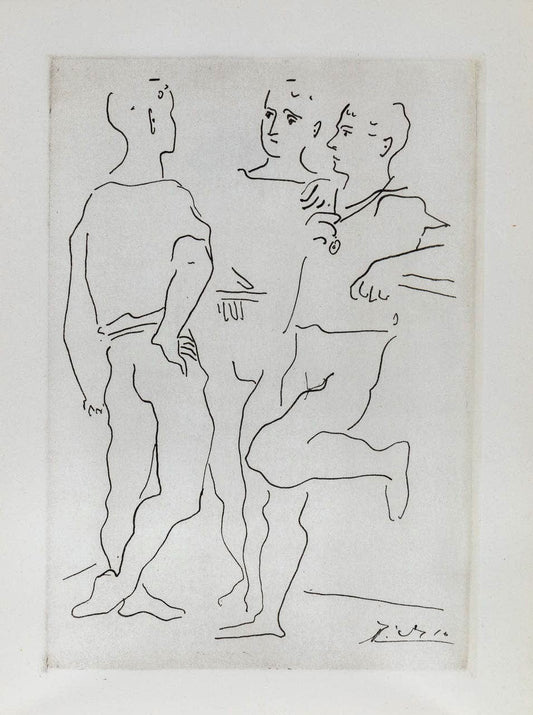 Pablo Picasso: Untitled 3, from "Grâce et Mouvement," 1943 Art G S Pawn