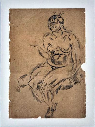 Joan Miró; "Femmes" Untitled Art Gold & Silver Pawn Shop