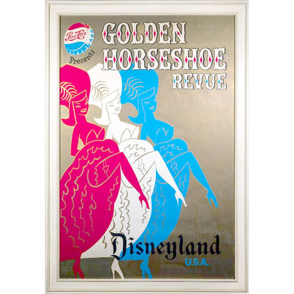 Golden Horseshoe Revue Disneyland Attraction Poster – Gold