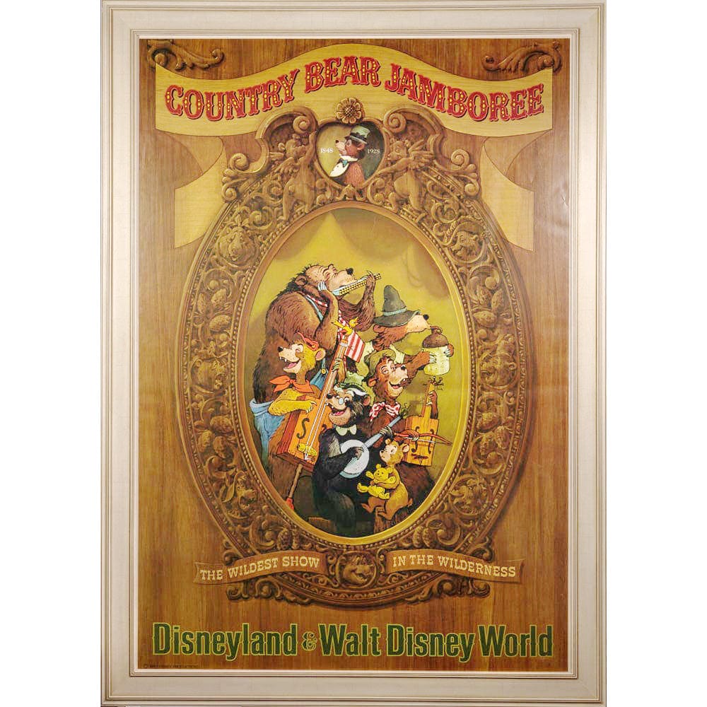 Country Bear Jamboree: Original Disneyland Attraction Poster, 1971