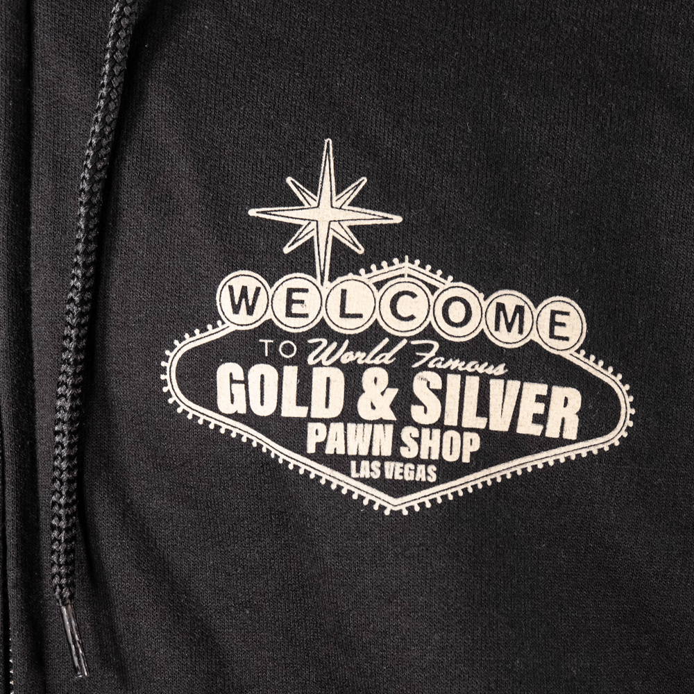 G&S Las Vegas Sign Black Zip-Up Hoodie G S Pawn