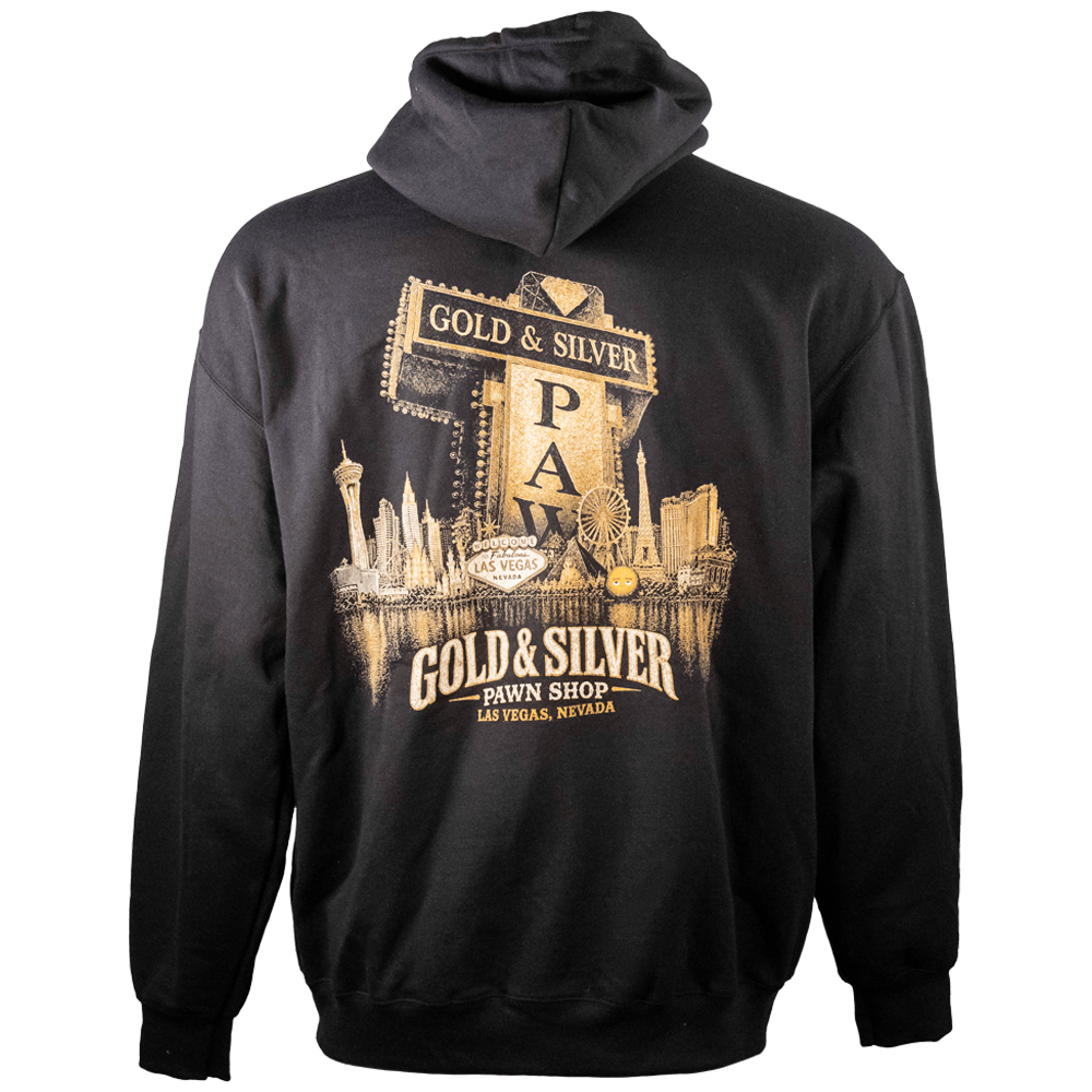 G&S Las Vegas Sign Black Zip-Up Hoodie G S Pawn