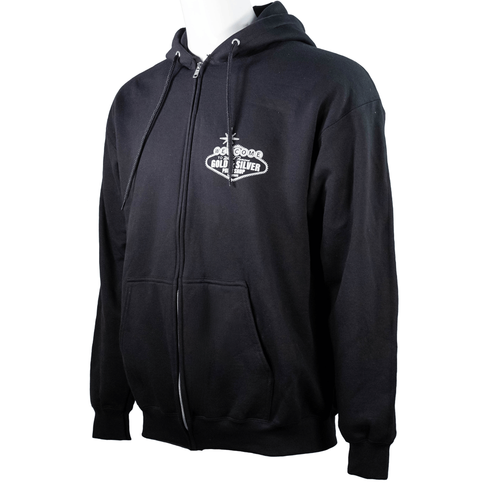 G&S Las Vegas Skyline Black Zip-Up Hoodie G S Pawn