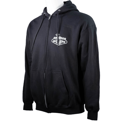 G&S Las Vegas Skyline Black Zip-Up Hoodie G S Pawn