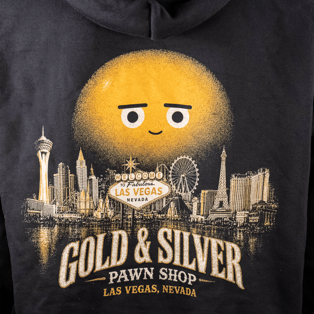 G&S Las Vegas Skyline Black Zip-Up Hoodie G S Pawn