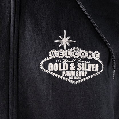 G&S Las Vegas Skyline Black Zip-Up Hoodie G S Pawn