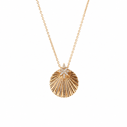 14K Yellow Gold Starburst Disc Pendant
Gold & Silver Pawn Shop