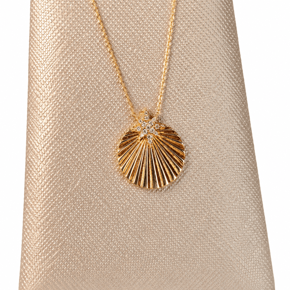 14K Yellow Gold Starburst Disc Pendant
Gold & Silver Pawn Shop