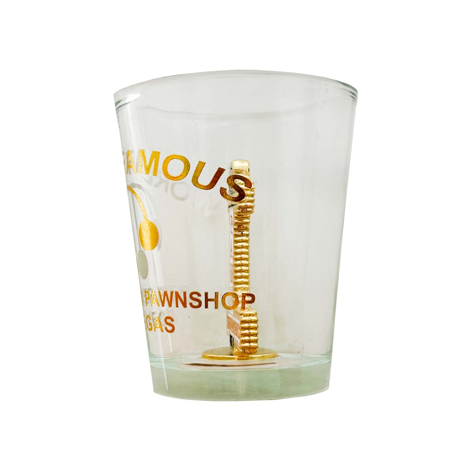 Gold & Silver Pawn Shop Display Shot Glass Side