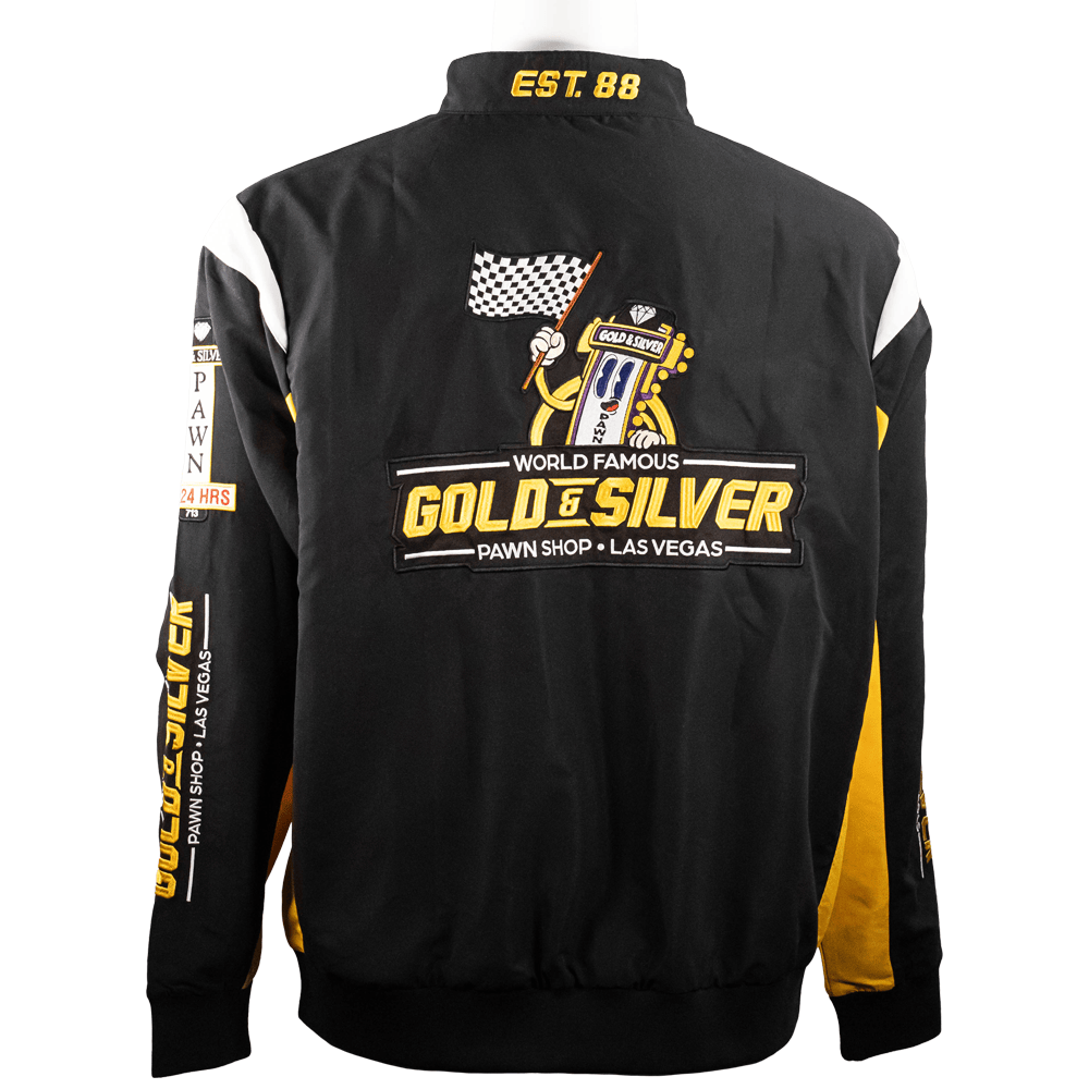 Gold & Silver Las Vegas NASCAR-Inspired Racing Jacket *Pre-order* G S Pawn
