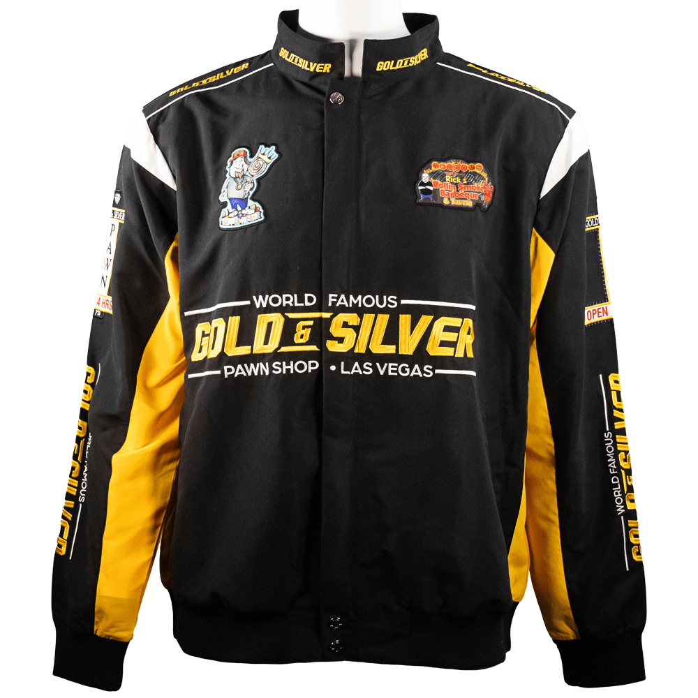 Gold & Silver Las Vegas NASCAR-Inspired Racing Jacket *Pre-order* G S Pawn Small