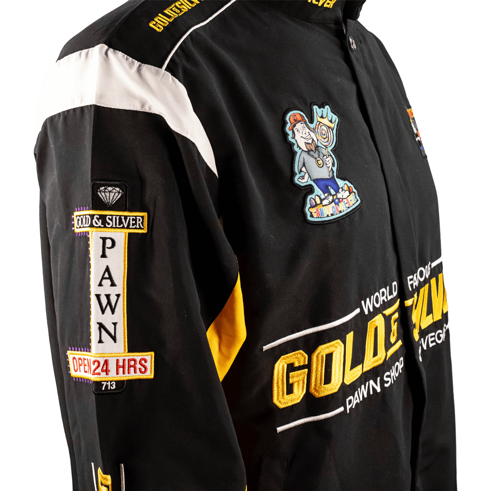 Gold & Silver Las Vegas NASCAR-Inspired Racing Jacket *Pre-order* G S Pawn