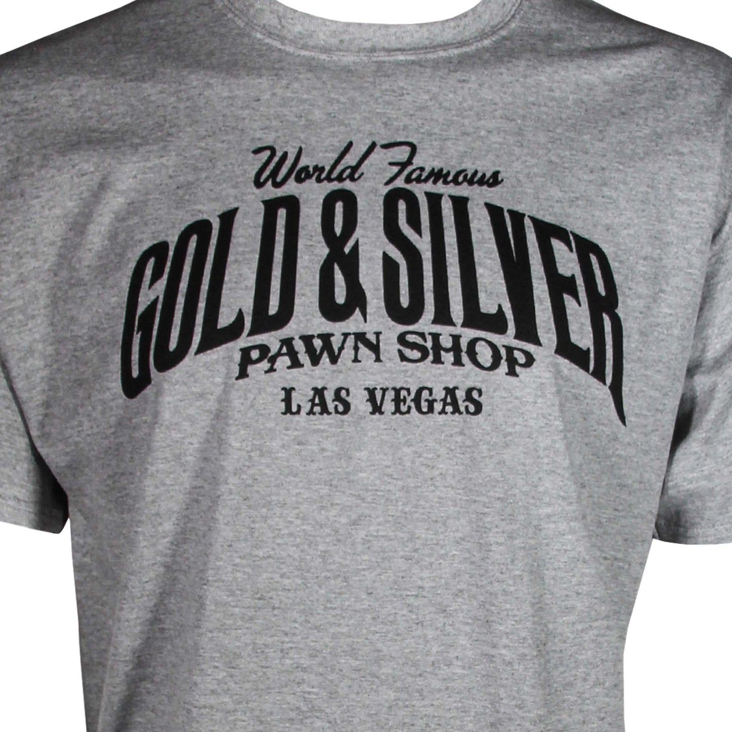Gold & Silver Pawn Shop Round Neck Basic Short Sleeve T-Shirt Five