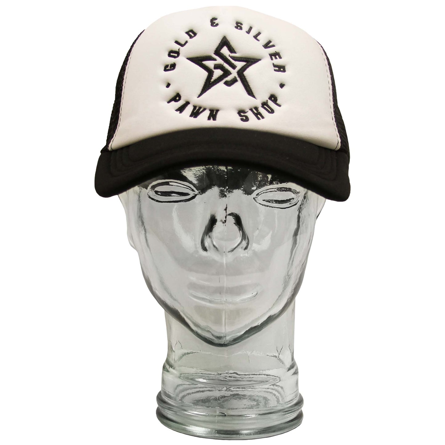 Gold & Silver Pawn Shop Black & White Mesh Back Cap Front