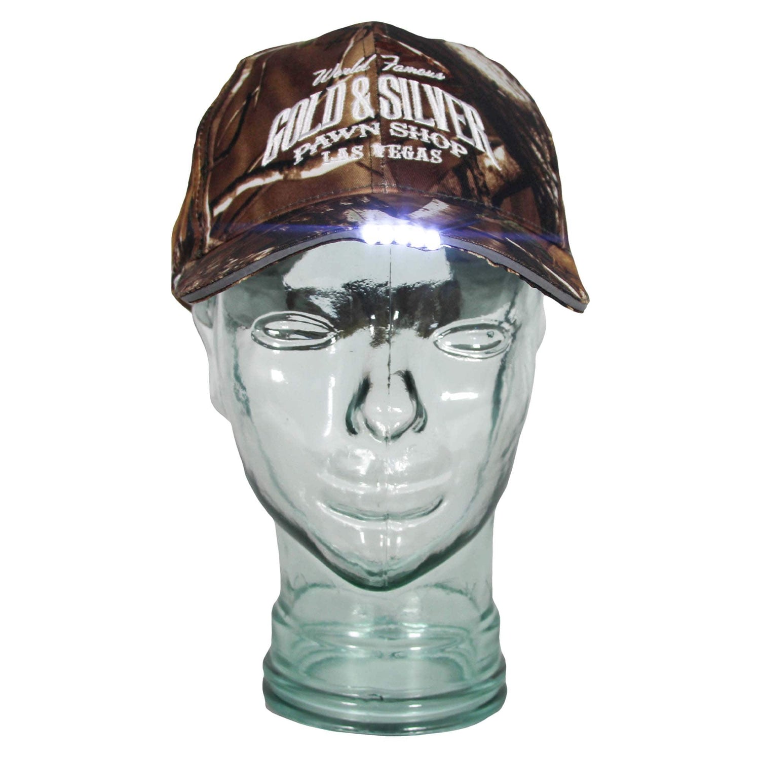Gold & Silver Pawn Shop Camouflage Light Hat On
