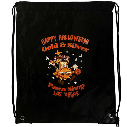 Gold & Silver Pawn Shop Halloween Drawstring Bag Thumbnail