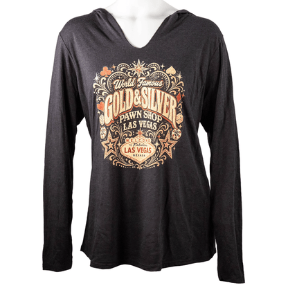 G&S Las Vegas Casino Graphic Hooded Long Sleeve G S Pawn Small