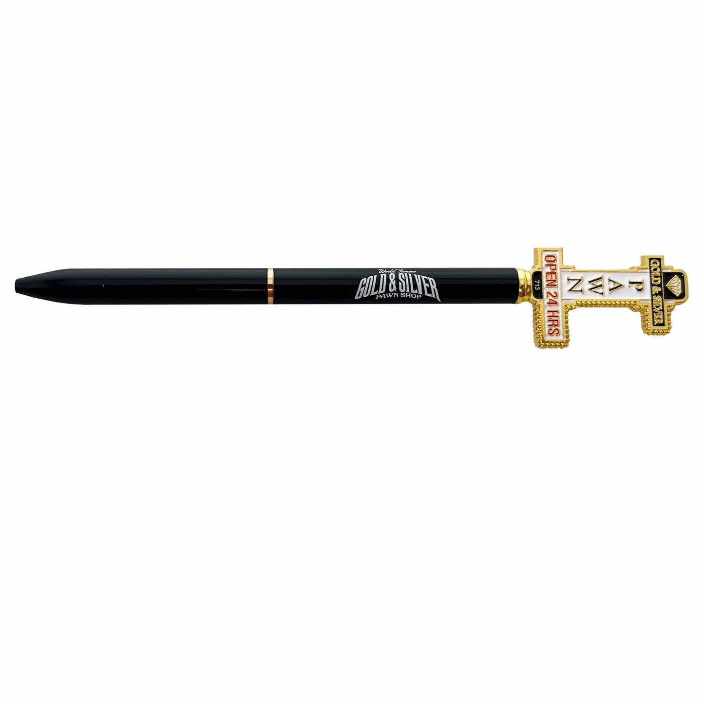 Gold & Silver Pawn Shop Sign Pens Black