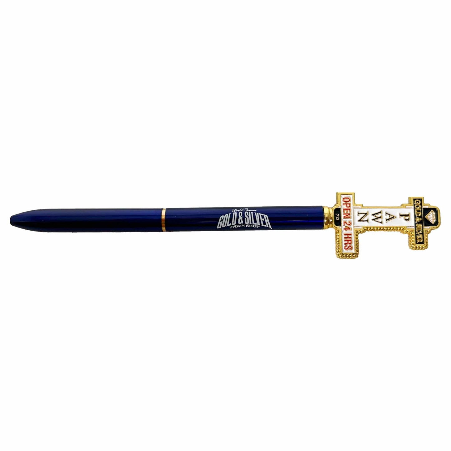 Gold & Silver Pawn Shop Sign Pens Blue
