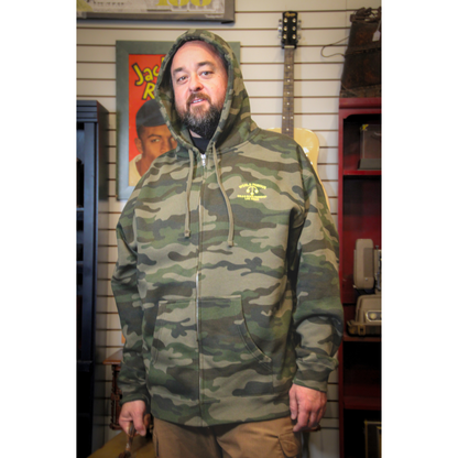 Gold & Silver Pawn Shop Zip-Up Camo Hoodie