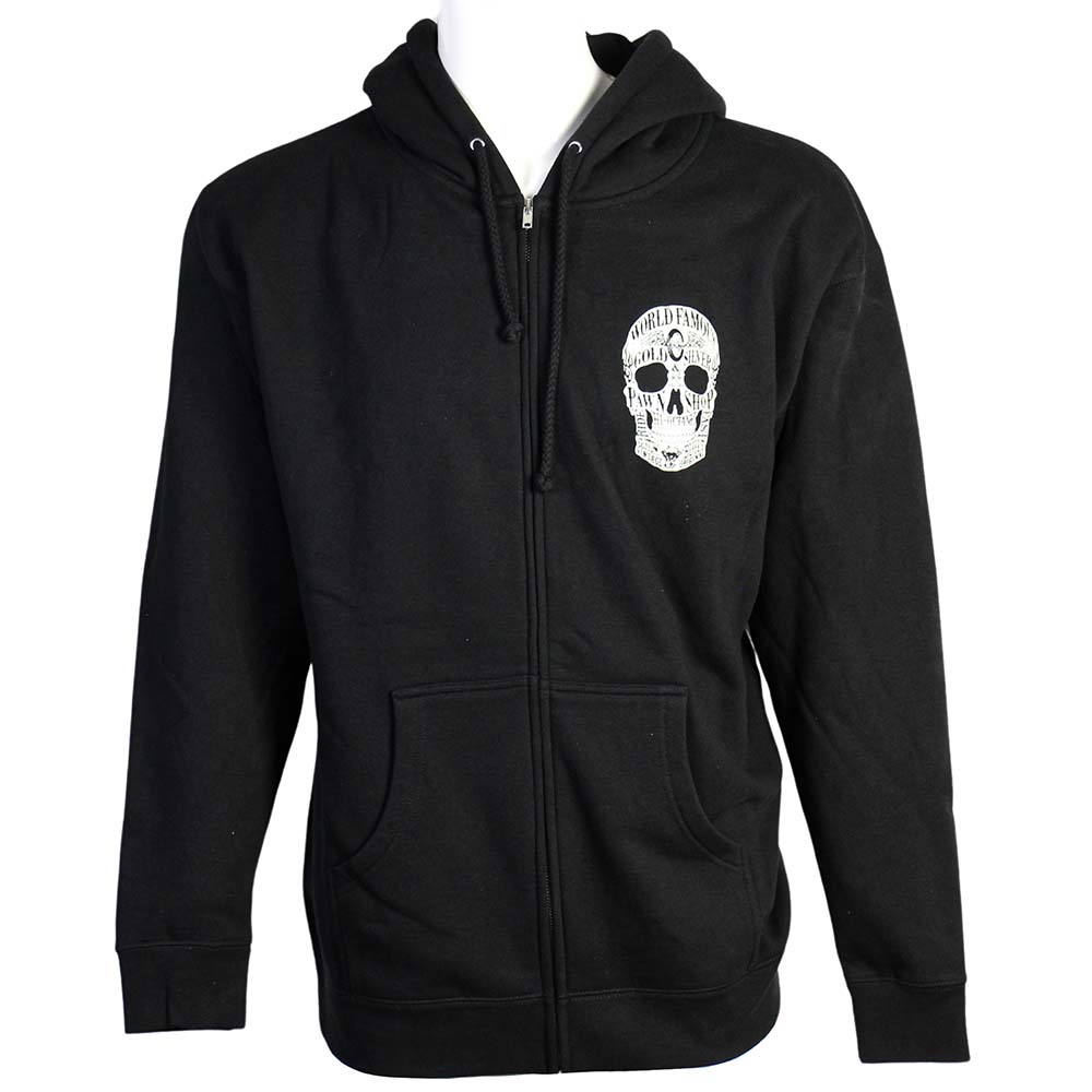 Gold & Silver Pawn Shop Zip-Up Skull Hoodie Thumbnail