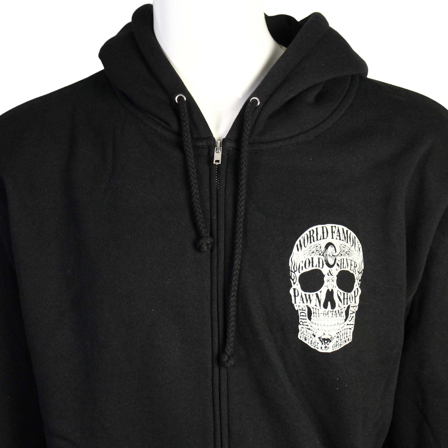 Gold & Silver Pawn Shop Zip-Up Skull Hoodie