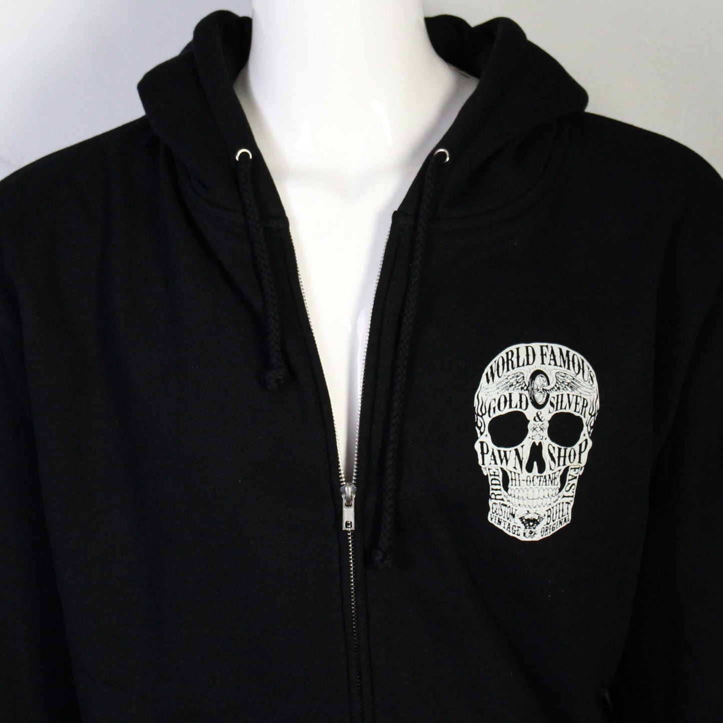 Gold & Silver Pawn Shop Zip-Up Skull Hoodie