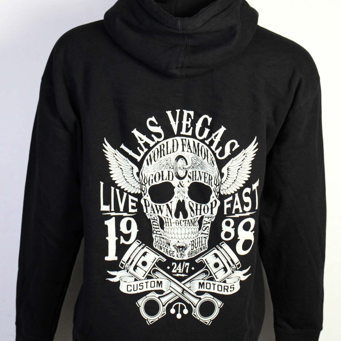 Gold & Silver Pawn Shop Zip-Up Skull Hoodie