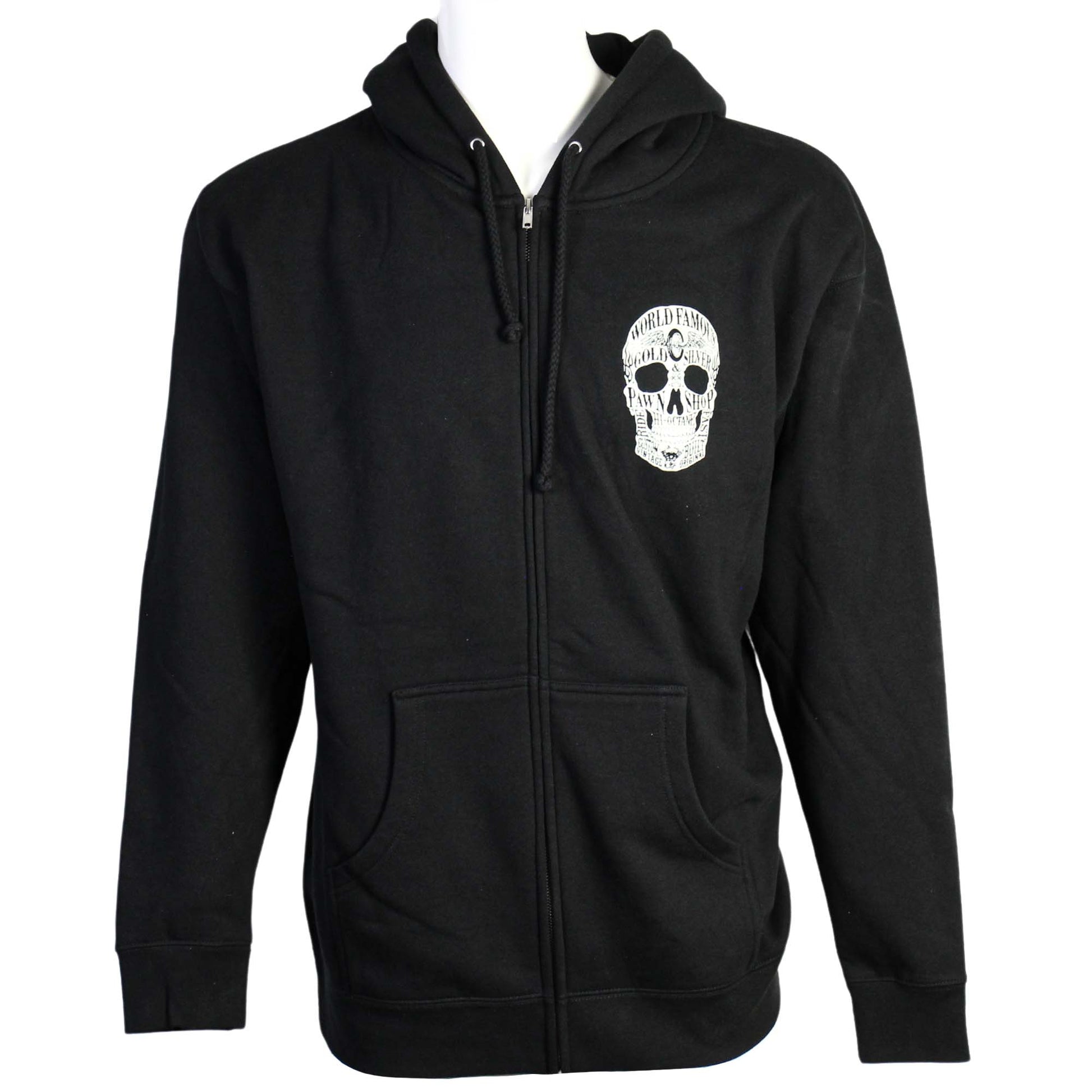 Gold & Silver Pawn Shop Zip-Up Skull Hoodie