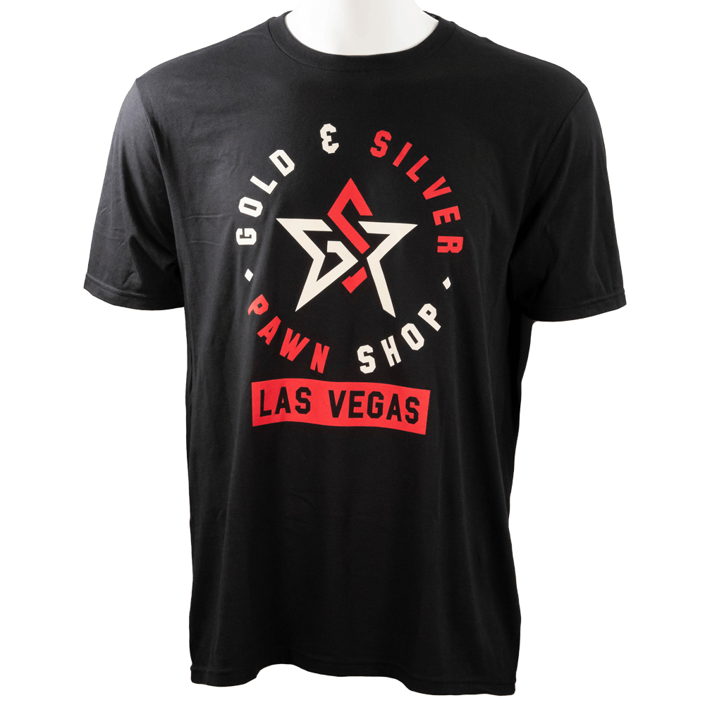 Gold & Silver Pawn Shop Las Vegas Star Logo T-Shirt G S Pawn Small Black