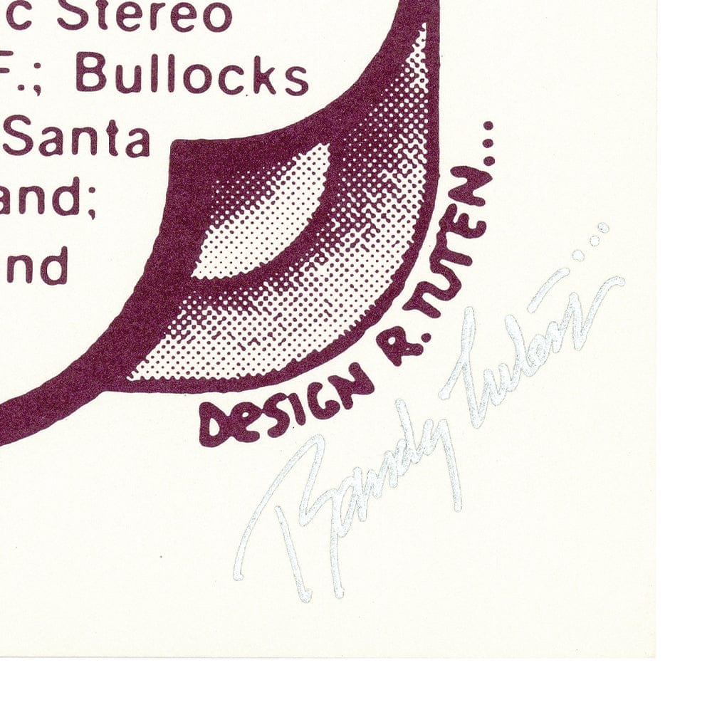 The Grateful Dead: Orpheum Theatre 1976, Original Hand Signed Poster Art Gold & Silver Pawn Shop