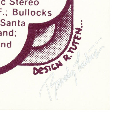 The Grateful Dead: Orpheum Theatre 1976, Original Hand Signed Poster Art Gold & Silver Pawn Shop