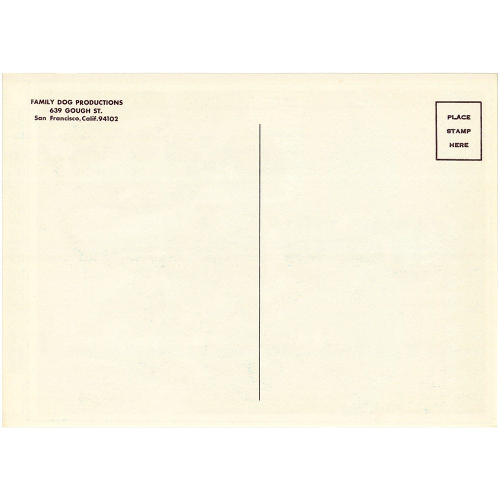 The Grateful Dead: Original 1967 Postcard FD54 Art Gold & Silver Pawn Shop