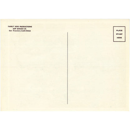 The Grateful Dead: Original 1967 Postcard FD54 Art Gold & Silver Pawn Shop