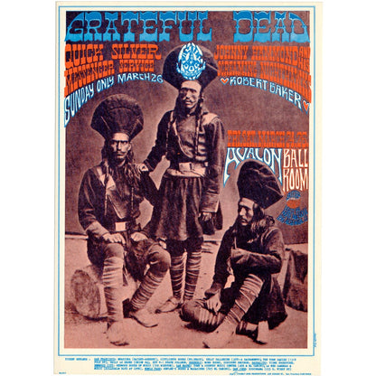 The Grateful Dead: Original 1967 Postcard FD54 Art Gold & Silver Pawn Shop