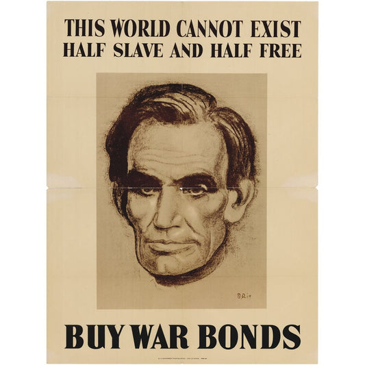 B. Rig: Original "Half Slave, Half Free" 1943 OWI O-503946 Art G S Pawn