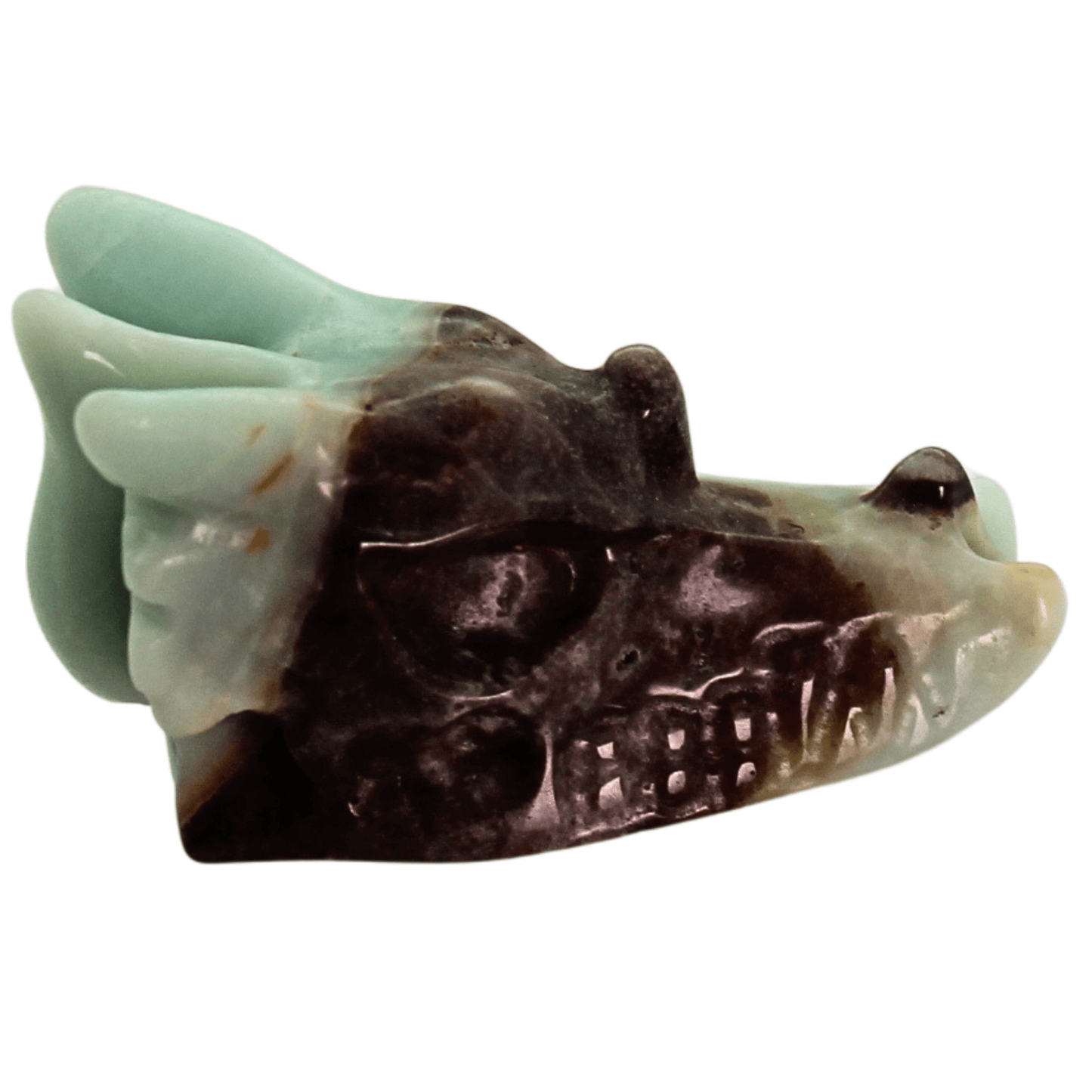 Hand Carved Dragon Head Art Gold & Silver Pawn Shop