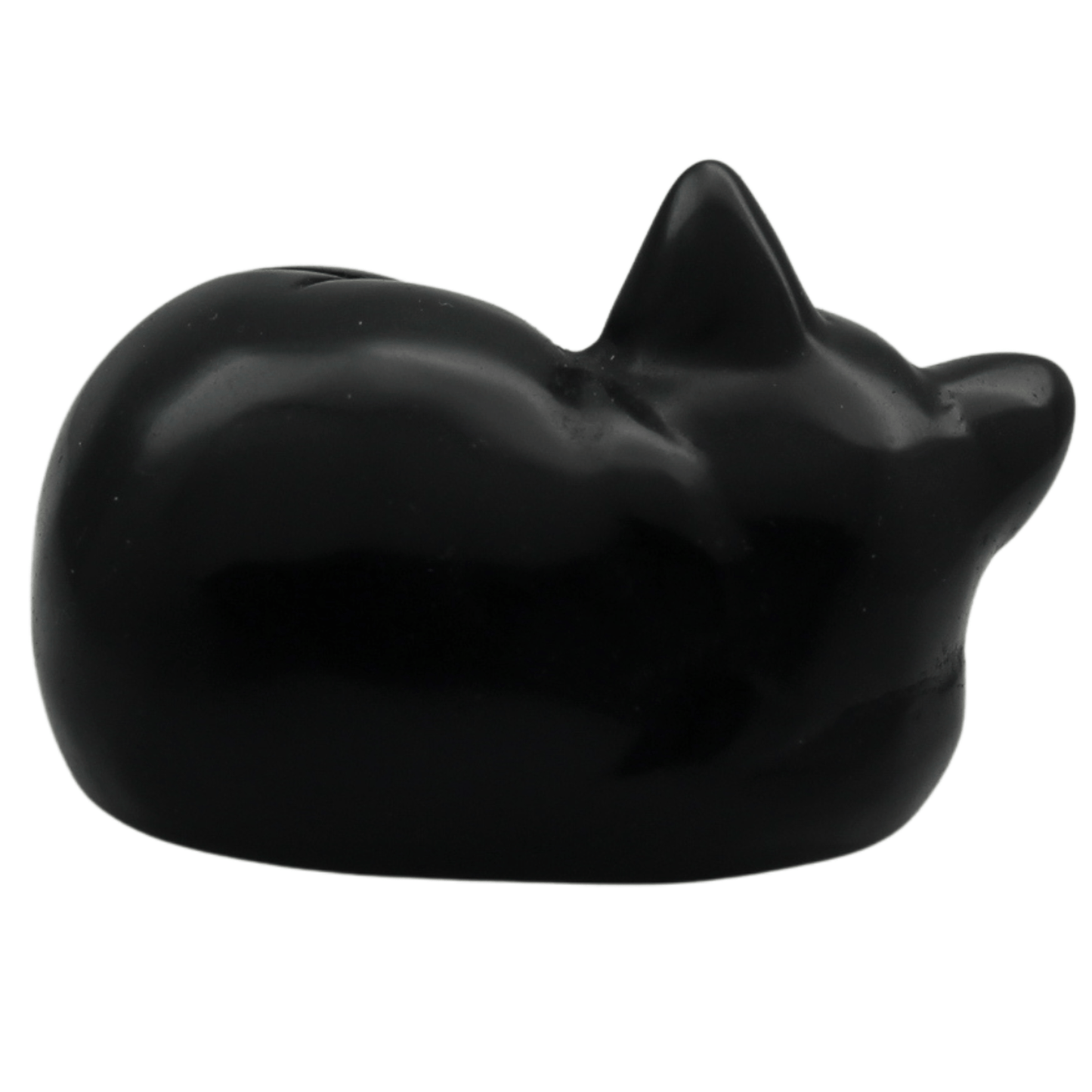 Hand Carved Sleeping Cat Art Gold & Silver Pawn Shop