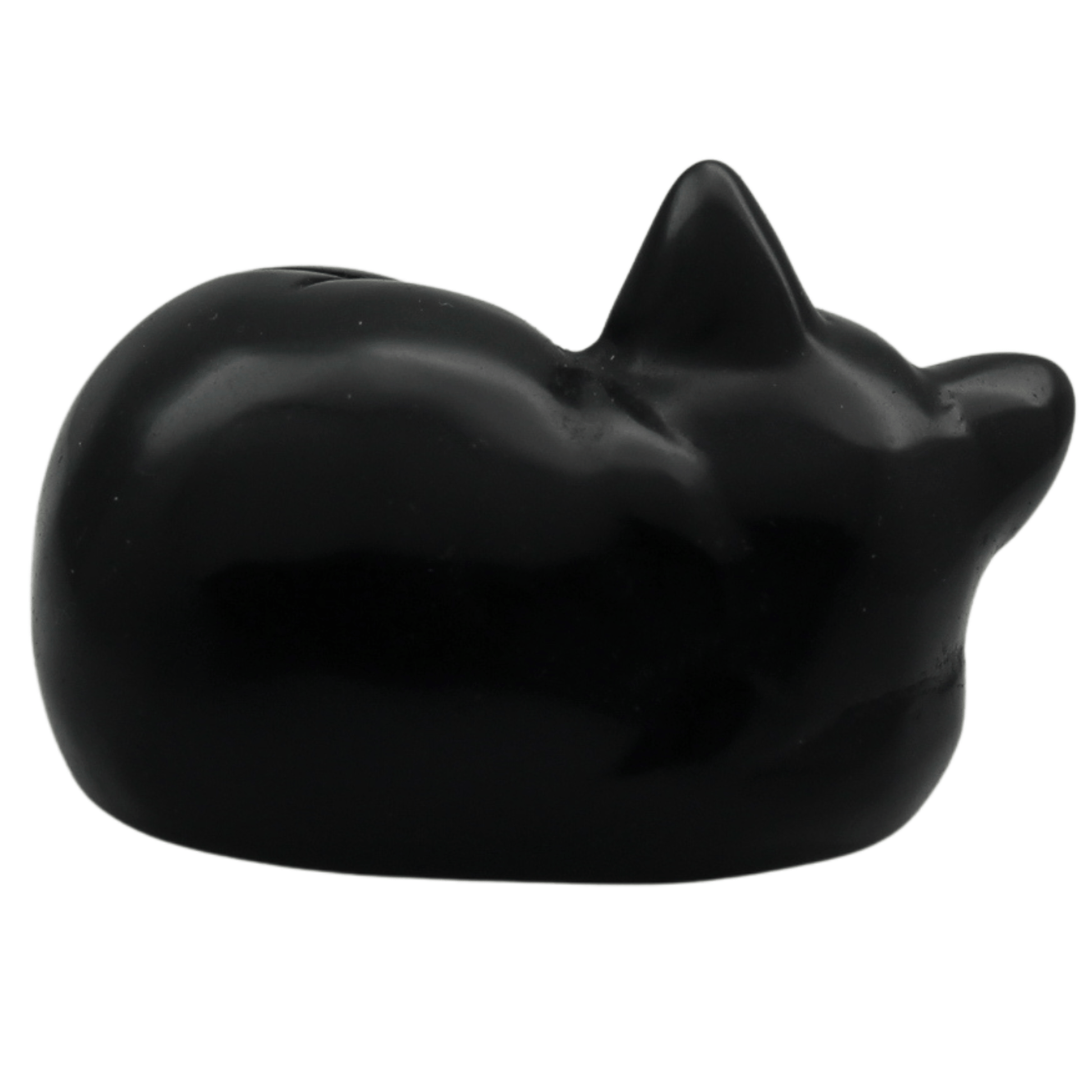 Hand Carved Sleeping Cat Art Gold & Silver Pawn Shop