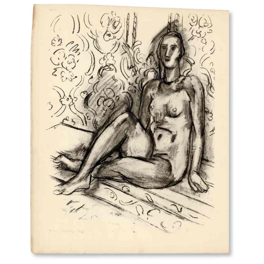 Henri Matisse Artwork; Gewischte Zeichnung Thumbnail