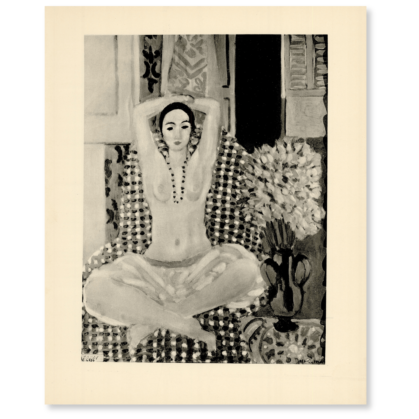 Henri Matisse Artwork; Frau in Buddhistischer Gebetsstellung