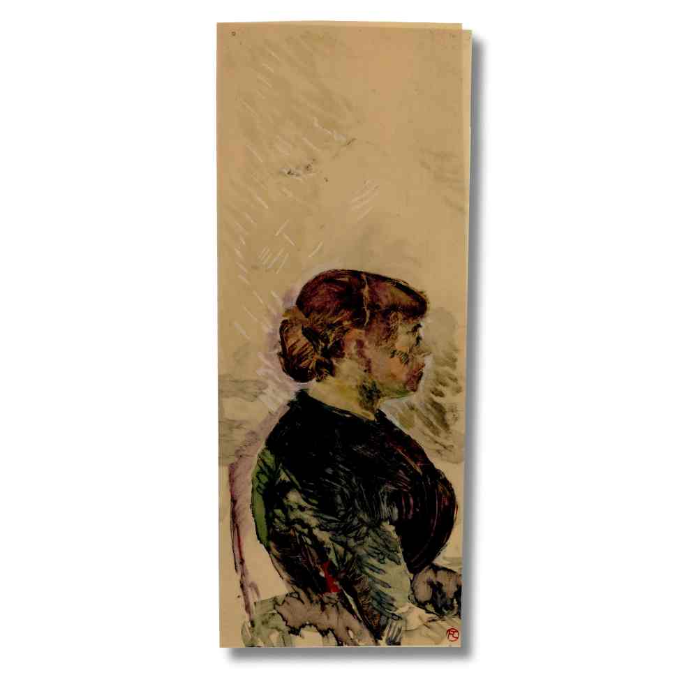 Henri de Toulouse-Lautrec Artwork; Peinture a l'sessence Sur Calque Pile en Deux Thumbnail